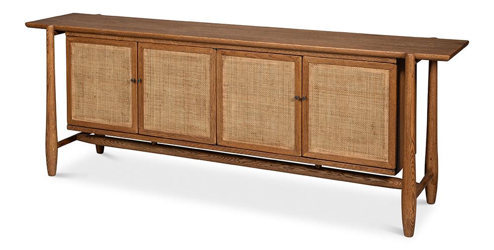 Sarreid Ltd - Nido Sideboard, 4 Doors - NATURAL - 54049 veiw 1