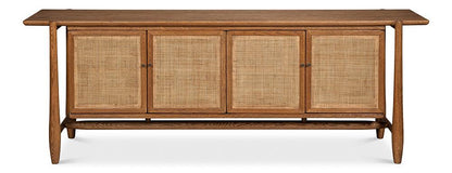 Sarreid Ltd - Nido Sideboard, 4 Doors - NATURAL - 54049 veiw 2