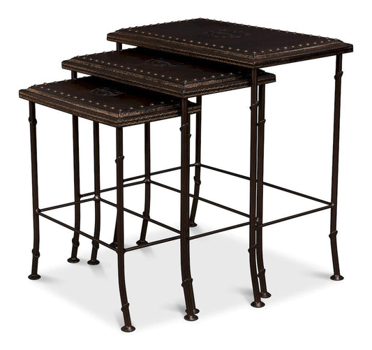 Sarreid Ltd - Noble Nesting Tables, Set Of 3 in Brown - 11354 view 1