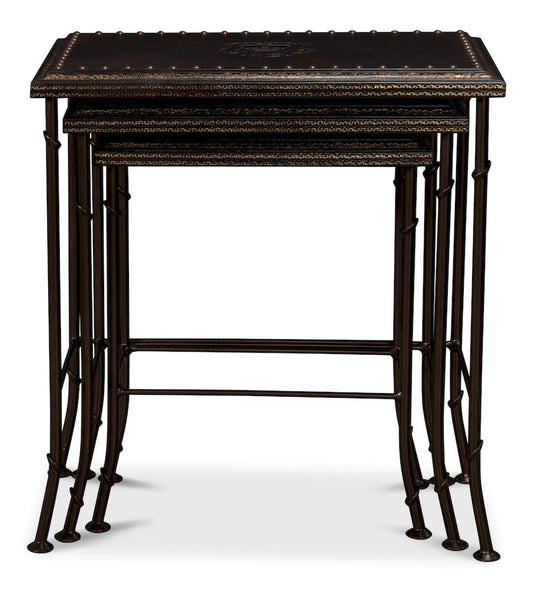Sarreid Ltd - Noble Nesting Tables, Set Of 3 in Brown - 11354 view 2