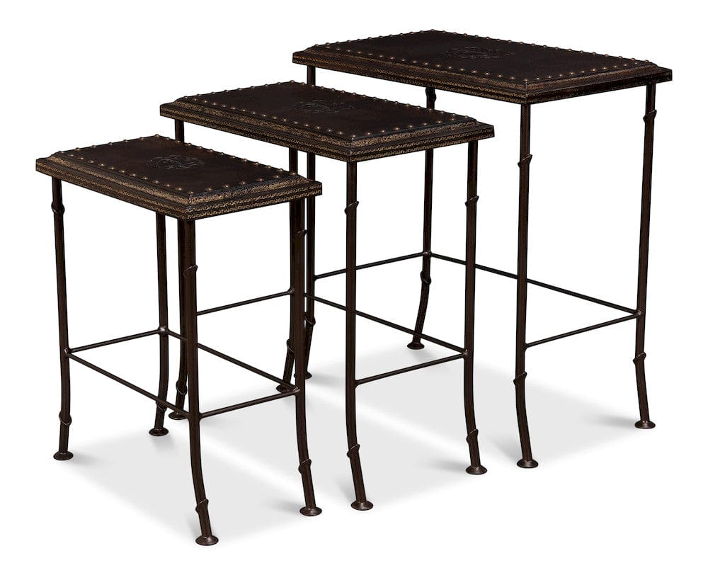 Sarreid Ltd - Noble Nesting Tables, Set Of 3 in Brown - 11354 view 3