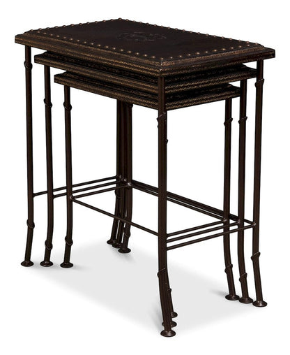 Sarreid Ltd - Noble Nesting Tables, Set Of 3 in Brown - 11354 view 4