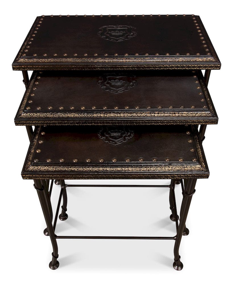Sarreid Ltd - Noble Nesting Tables, Set Of 3 in Brown - 11354 view 6