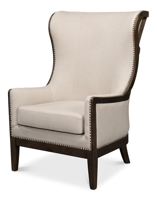 Sarreid Ltd - Nolan Chair - Beige - 53846 veiw 1