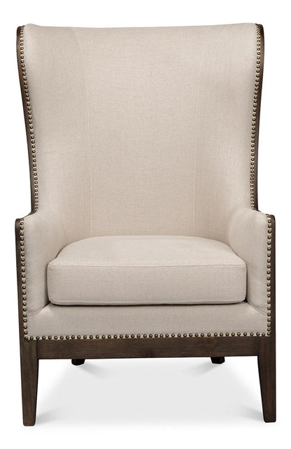 Sarreid Ltd - Nolan Chair - Beige - 53846 veiw 2