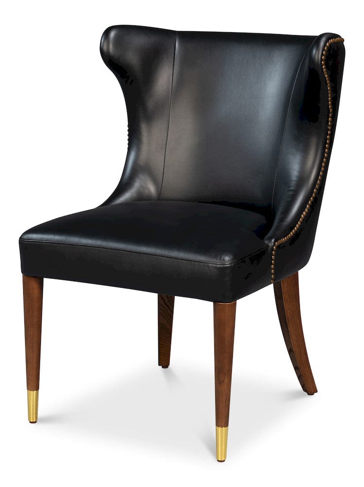 Sarreid Ltd - Norwood Dining Chair, Onyx Black in Black - 54279 view 1