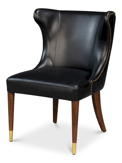 Sarreid Ltd - Norwood Dining Chair, Onyx Black in Black - 54279 view 1