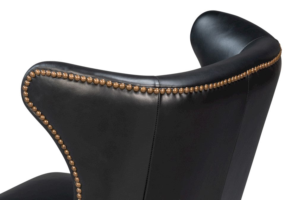 Sarreid Ltd - Norwood Dining Chair, Onyx Black in Black - 54279 view 7
