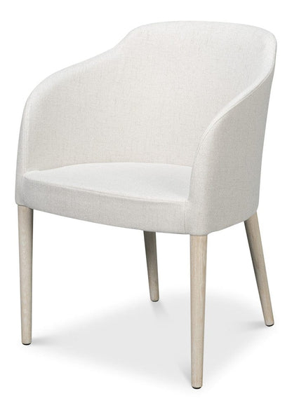 Sarreid Ltd - Occasional Contemporary Chair,Lime White in White - U067-69AS view 1
