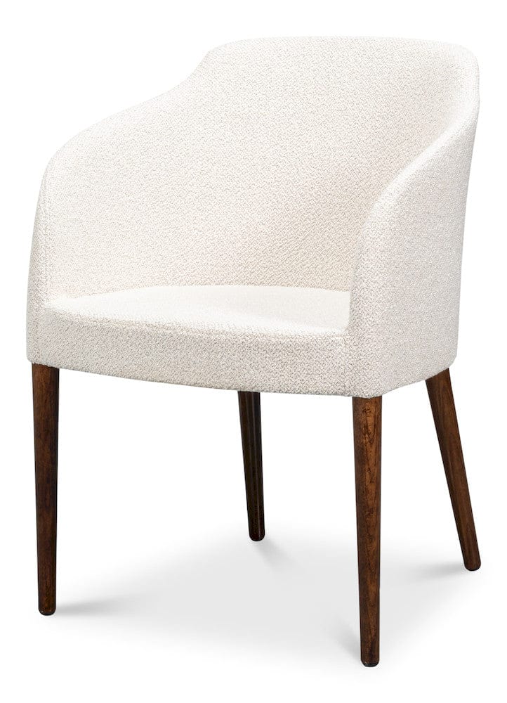 Sarreid Ltd - Occasional Contemporary Chair,Walnut in Beige - U067-02BBC view 1