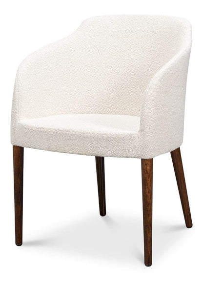 Sarreid Ltd - Occasional Contemporary Chair,Walnut in Beige - U067-02BBC view 1