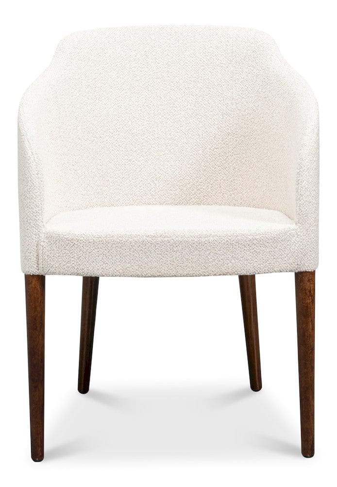Sarreid Ltd - Occasional Contemporary Chair,Walnut in Beige - U067-02BBC view 2