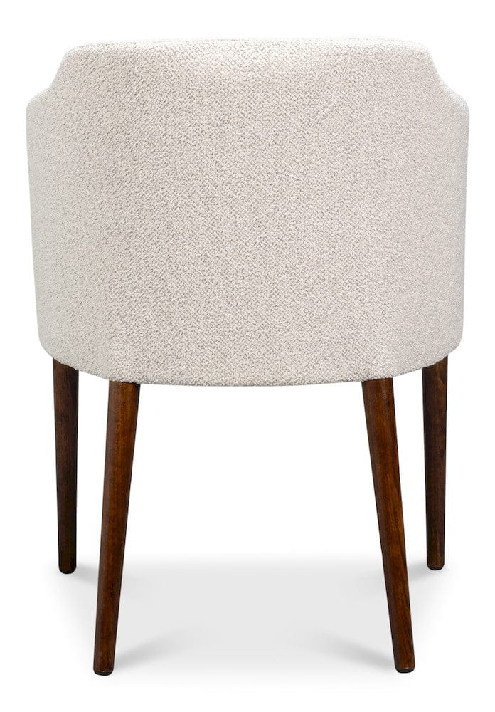 Sarreid Ltd - Occasional Contemporary Chair,Walnut in Beige - U067-02BBC view 4