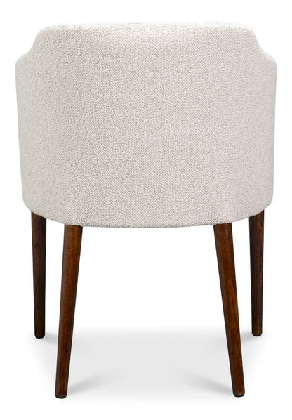 Sarreid Ltd - Occasional Contemporary Chair,Walnut in Beige - U067-02BBC view 4
