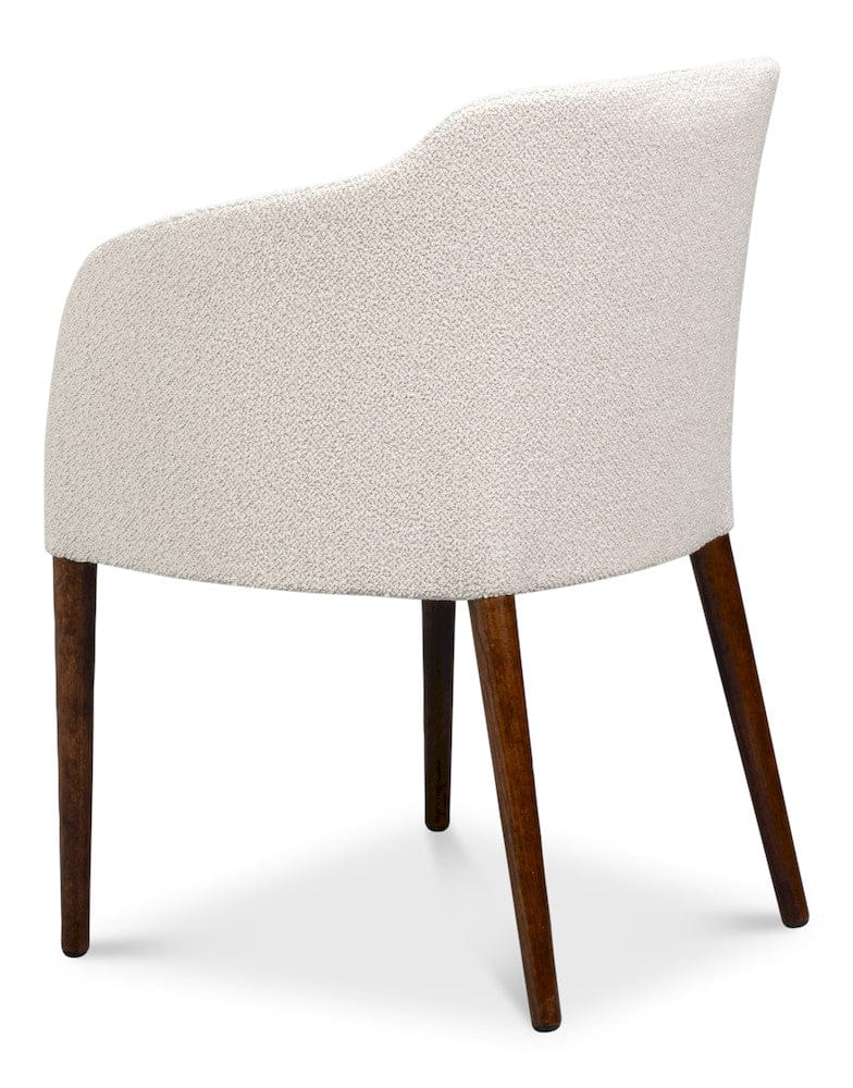 Sarreid Ltd - Occasional Contemporary Chair,Walnut in Beige - U067-02BBC view 5