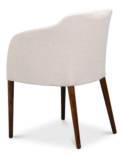 Sarreid Ltd - Occasional Contemporary Chair,Walnut in Beige - U067-02BBC view 5