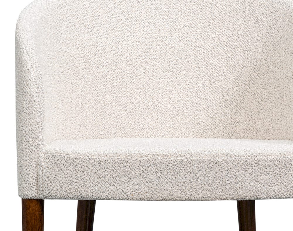 Sarreid Ltd - Occasional Contemporary Chair,Walnut in Beige - U067-02BBC view 6