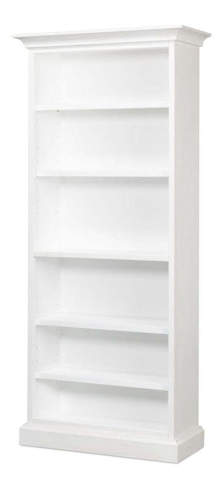 Sarreid Ltd - Open Shelf Bookcase, Cortina White in White - R243-79 view 1
