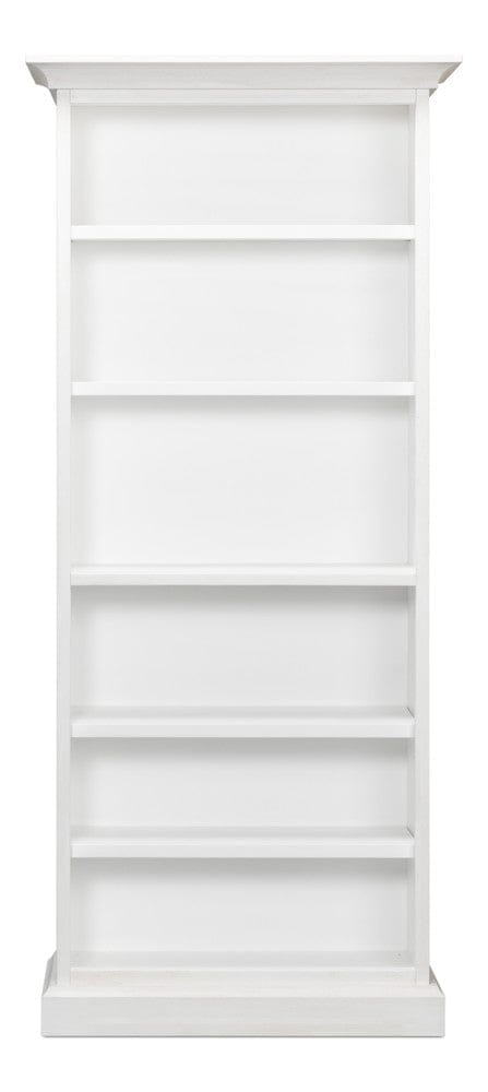 Sarreid Ltd - Open Shelf Bookcase, Cortina White in White - R243-79 view 2