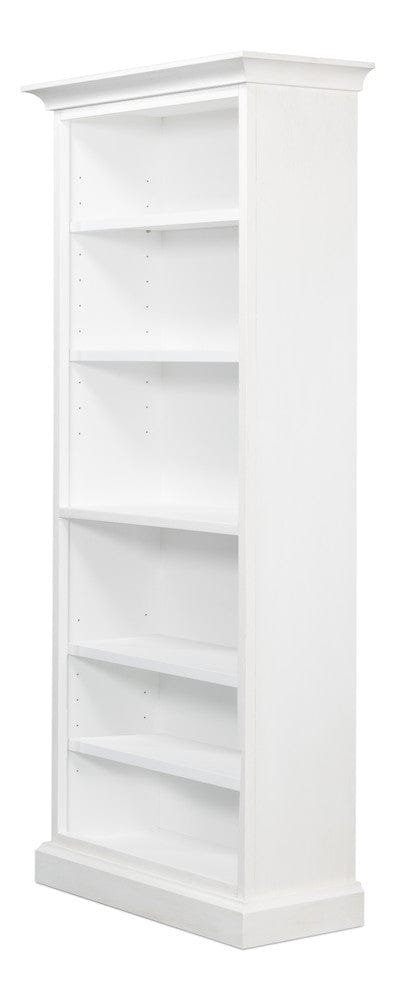 Sarreid Ltd - Open Shelf Bookcase, Cortina White in White - R243-79 view 3