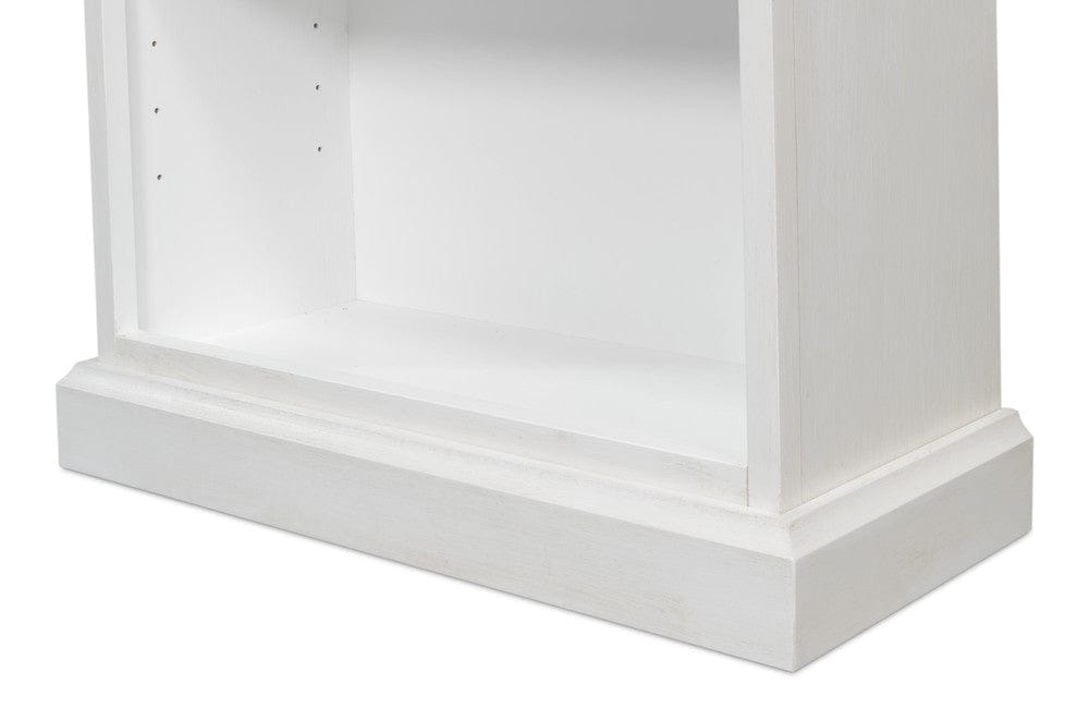 Sarreid Ltd - Open Shelf Bookcase, Cortina White in White - R243-79 view 4