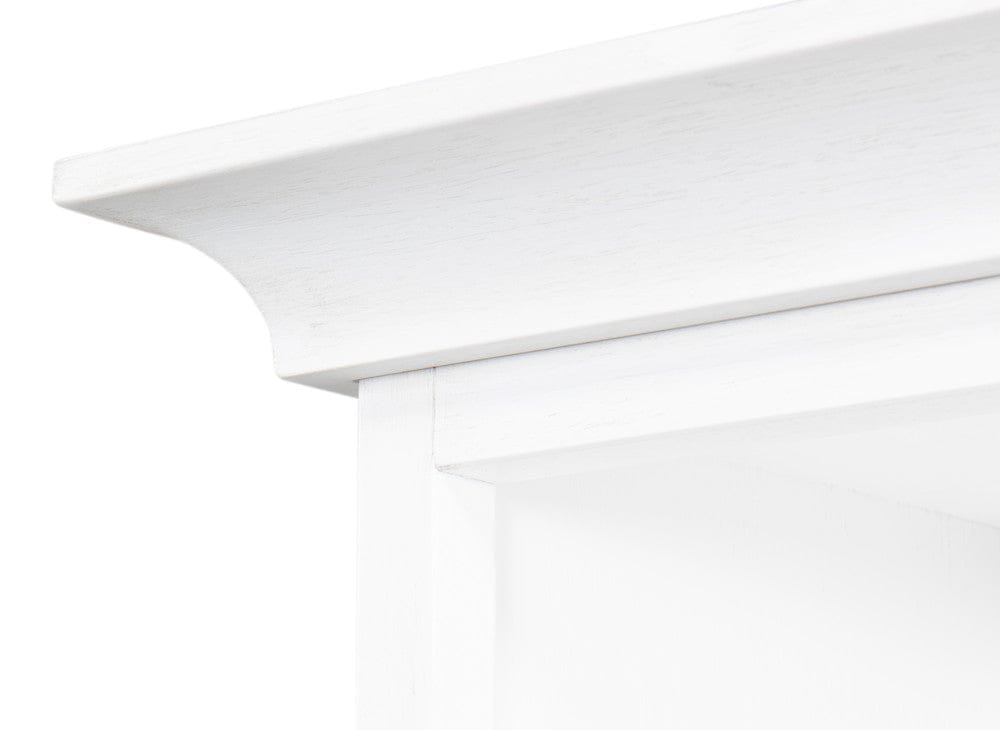 Sarreid Ltd - Open Shelf Bookcase, Cortina White in White - R243-79 view 10