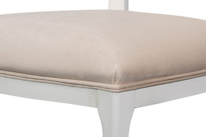 Sarreid Ltd - Oval Cane Back S/Chair, Cortina White in White - U093-08TV view 8