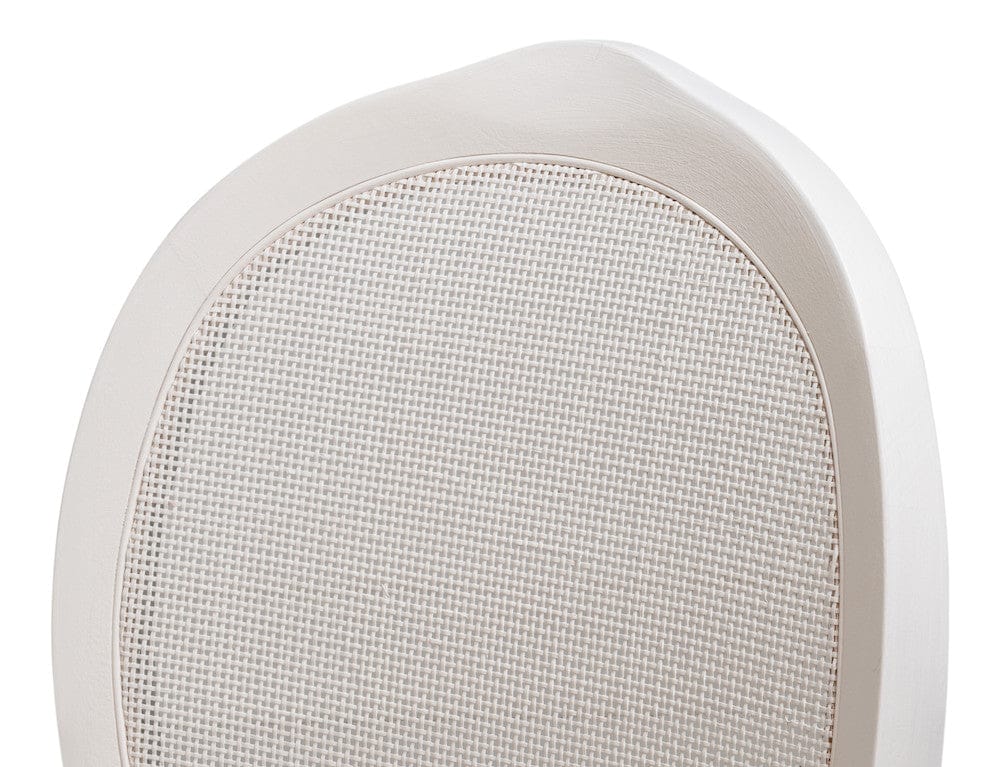 Sarreid Ltd - Oval Cane Back S/Chair, Cortina White in White - U093-08TV view 9
