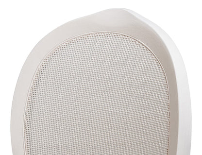 Sarreid Ltd - Oval Cane Back S/Chair, Cortina White in White - U093-08TV view 9
