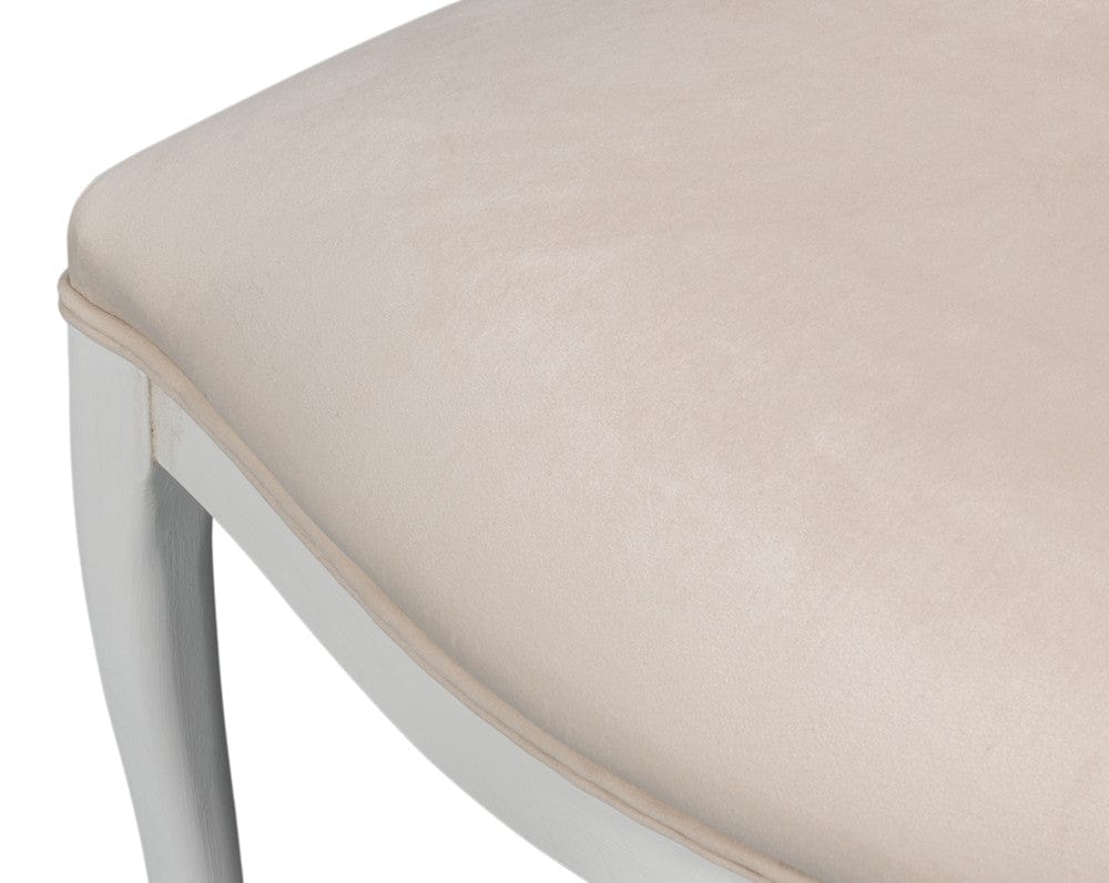 Sarreid Ltd - Oval Cane Back S/Chair, Cortina White in White - U093-08TV view 10