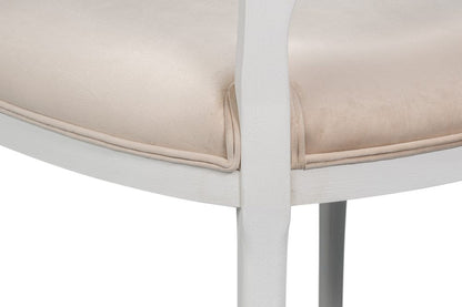 Sarreid Ltd - Oval Cane Back S/Chair, Cortina White in White - U093-08TV view 12