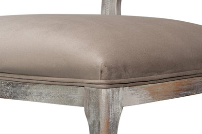 Sarreid Ltd - Oval Cane Back S/Chair, Grey Oak, Grey in Grey - U093-06TG view 8