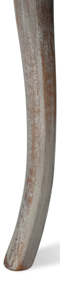 Sarreid Ltd - Oval Cane Back S/Chair, Grey Oak, Grey in Grey - U093-06TG view 11