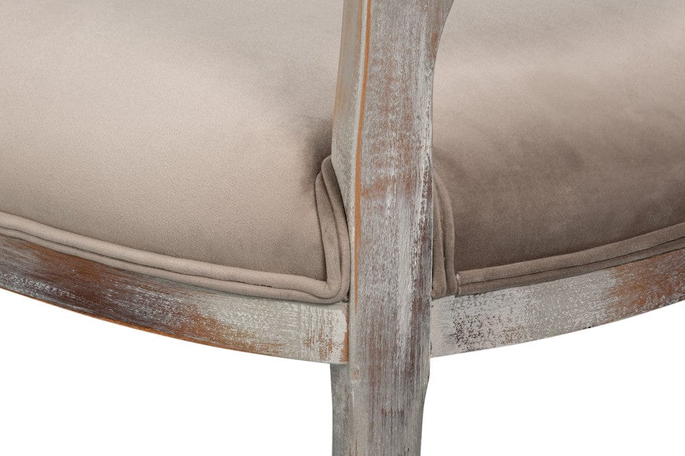 Sarreid Ltd - Oval Cane Back S/Chair, Grey Oak, Grey in Grey - U093-06TG view 12