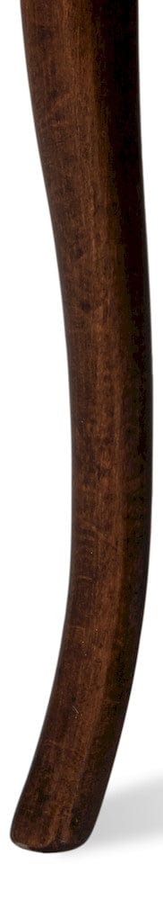 Sarreid Ltd - Oval Cane Back S/Chair, Walnut,Taupe Vel in Tan - U093-02TV view 11