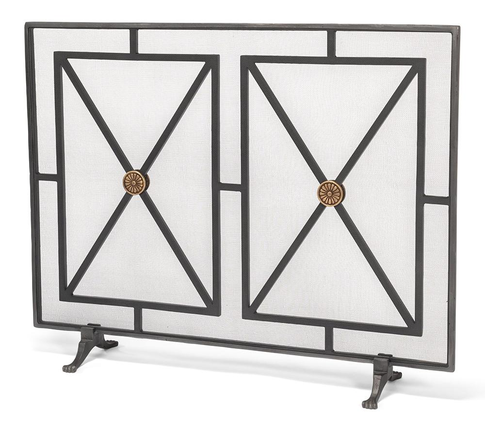 Sarreid Ltd - Paneled Firescreen - Grey - 26796 veiw 1