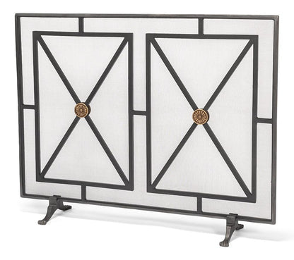 Sarreid Ltd - Paneled Firescreen - Grey - 26796 veiw 1