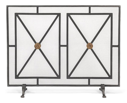 Sarreid Ltd - Paneled Firescreen - Grey - 26796 veiw 2