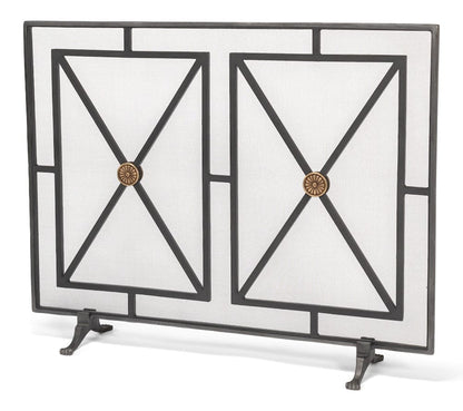 Sarreid Ltd - Paneled Firescreen in Grey - 26796 view 1