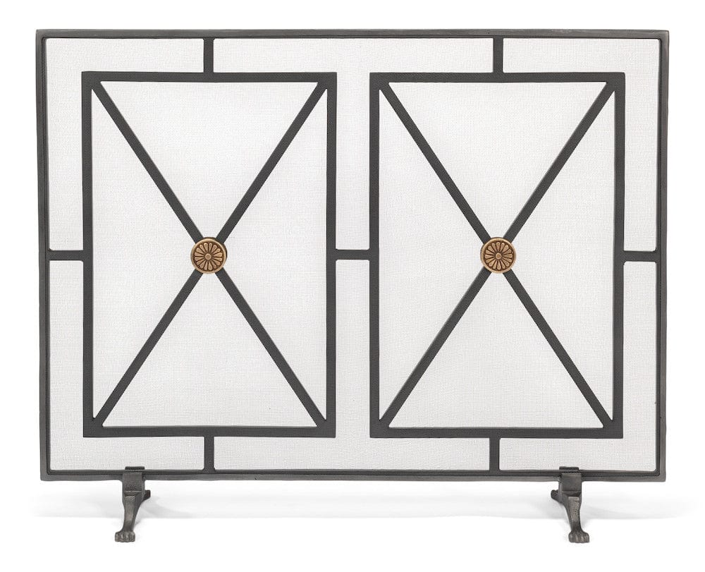 Sarreid Ltd - Paneled Firescreen in Grey - 26796 view 2