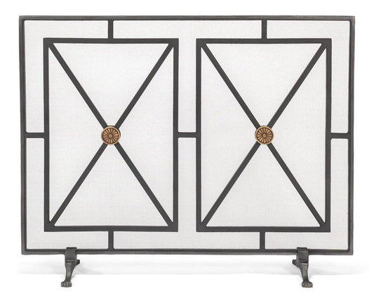 Sarreid Ltd - Paneled Firescreen in Grey - 26796 view 2