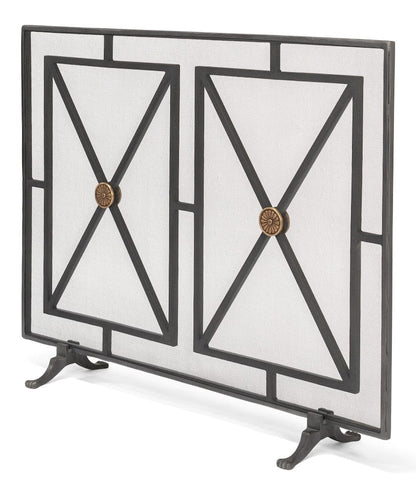 Sarreid Ltd - Paneled Firescreen in Grey - 26796 view 3