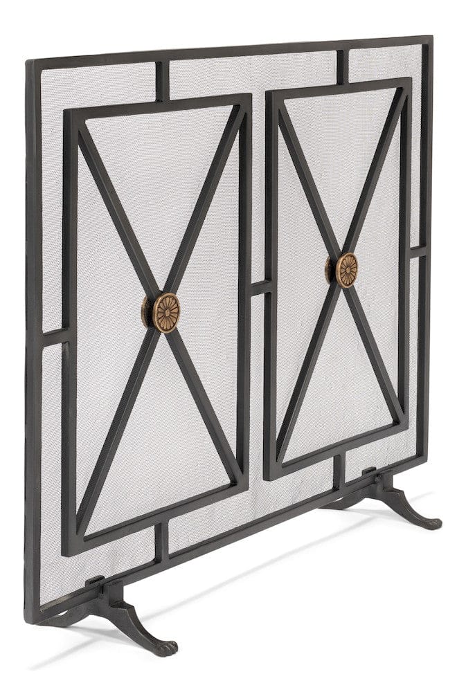 Sarreid Ltd - Paneled Firescreen in Grey - 26796 view 5
