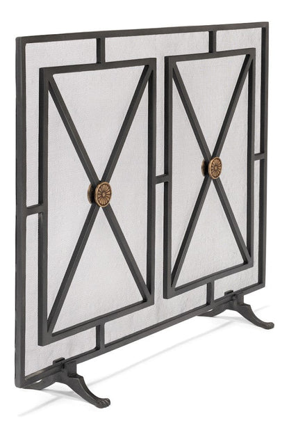 Sarreid Ltd - Paneled Firescreen in Grey - 26796 view 5