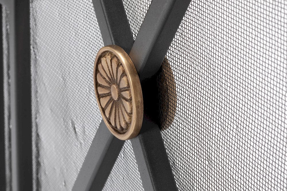 Sarreid Ltd - Paneled Firescreen in Grey - 26796 view 14