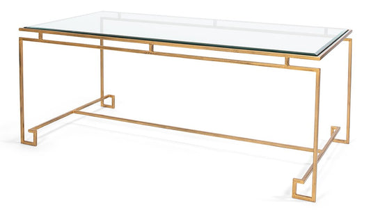 Sarreid Ltd - Parallel Lines Coffee Table - Gold - 40473 veiw 1
