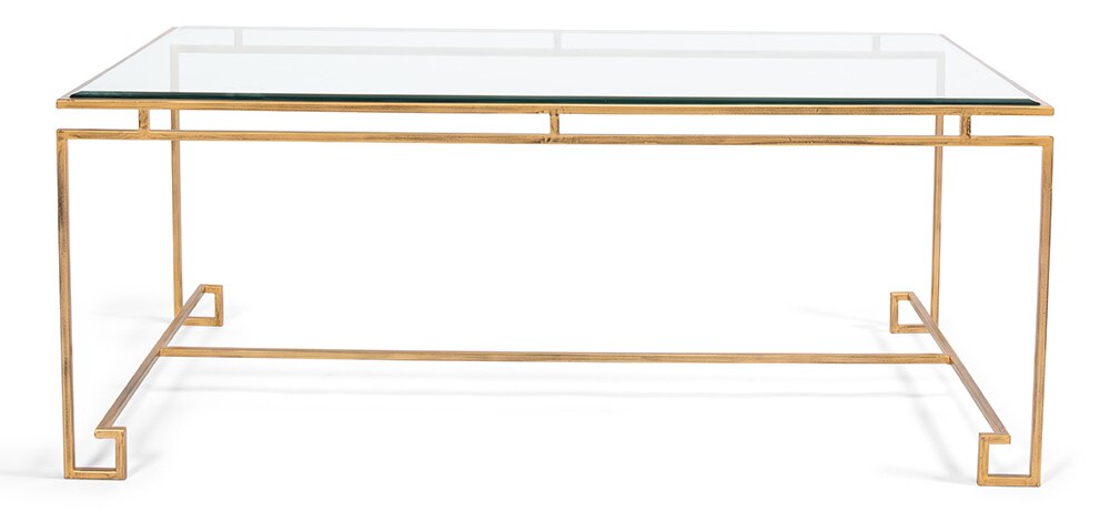 Sarreid Ltd - Parallel Lines Coffee Table - Gold - 40473 veiw 2