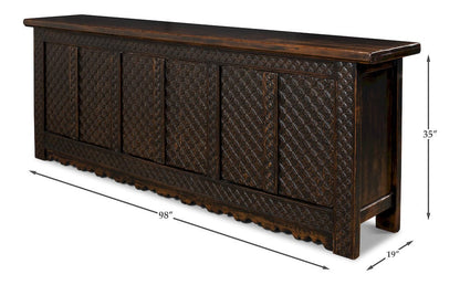 Sarreid Ltd - Persian Black Sideboard in Brown - 30520 view 12