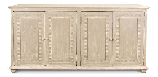 Sarreid Ltd - Pie Crust Door Sideboard - Beige - 29939 veiw 1