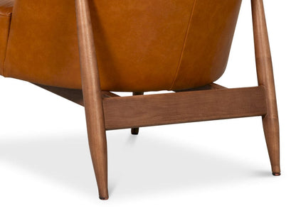 Sarreid Ltd - Pindar Armchair, Leather, New Tan in Tan - 54243-NT view 10